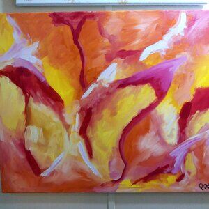 Original Painting by Rachael Potter Titled "In Time Little Butterfly"